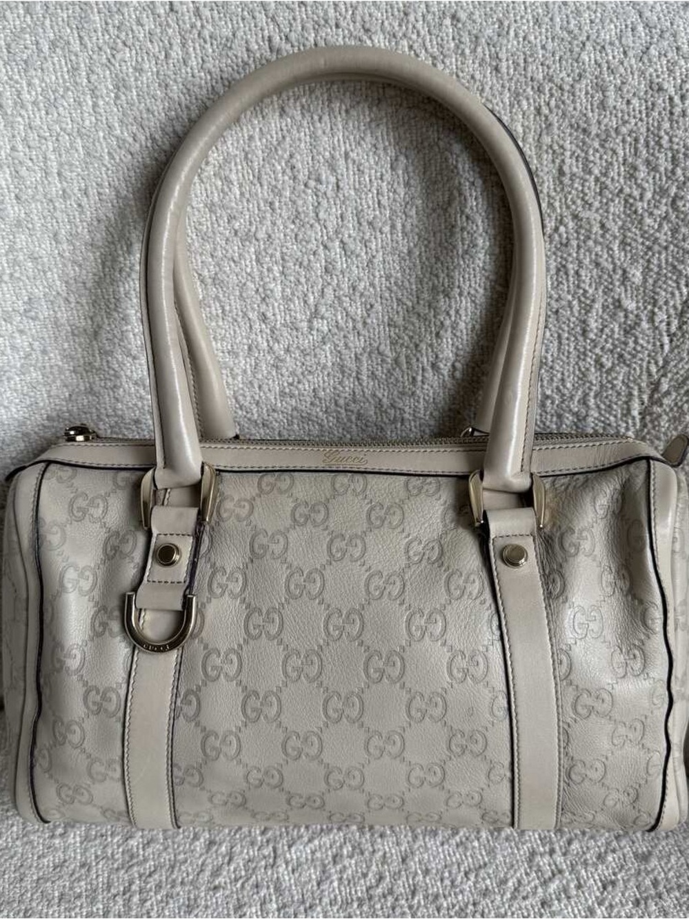 Gucci Cream Monogram Shoulder Bag
